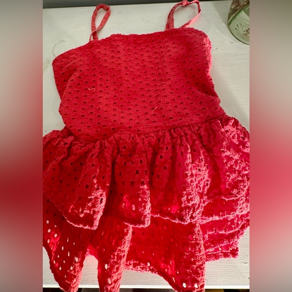 Vintage Y2K rebellion salmon pink peplum top - Picture 3 of 5